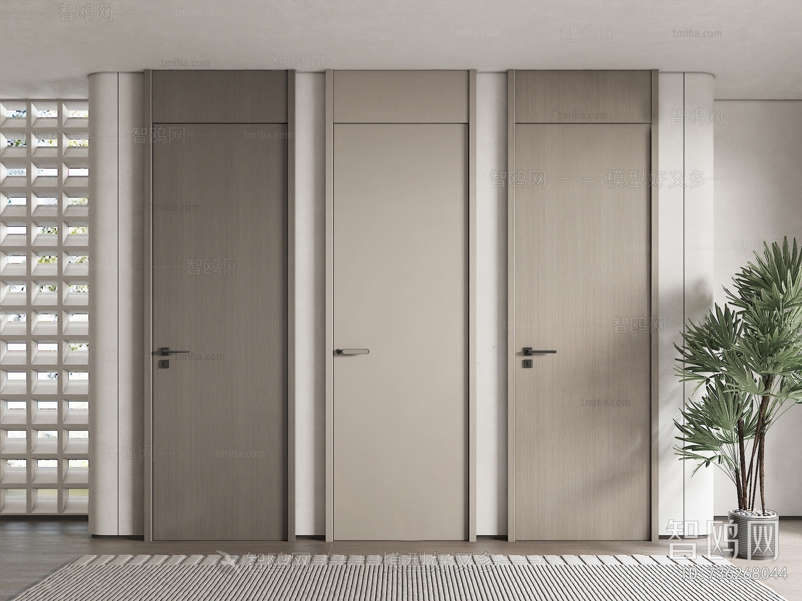 Modern Single Door