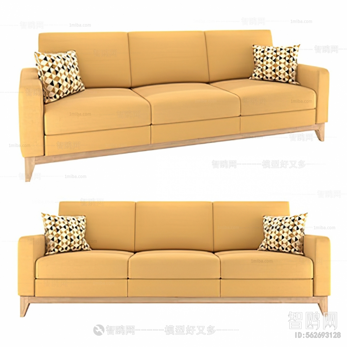 Modern Three-seat Sofa