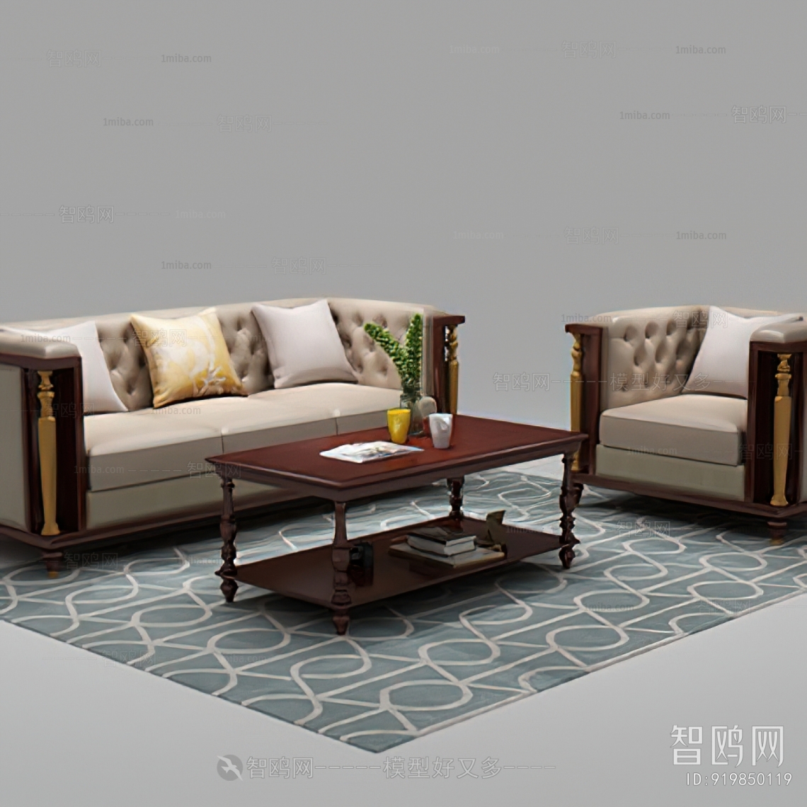 European Style Sofa Combination