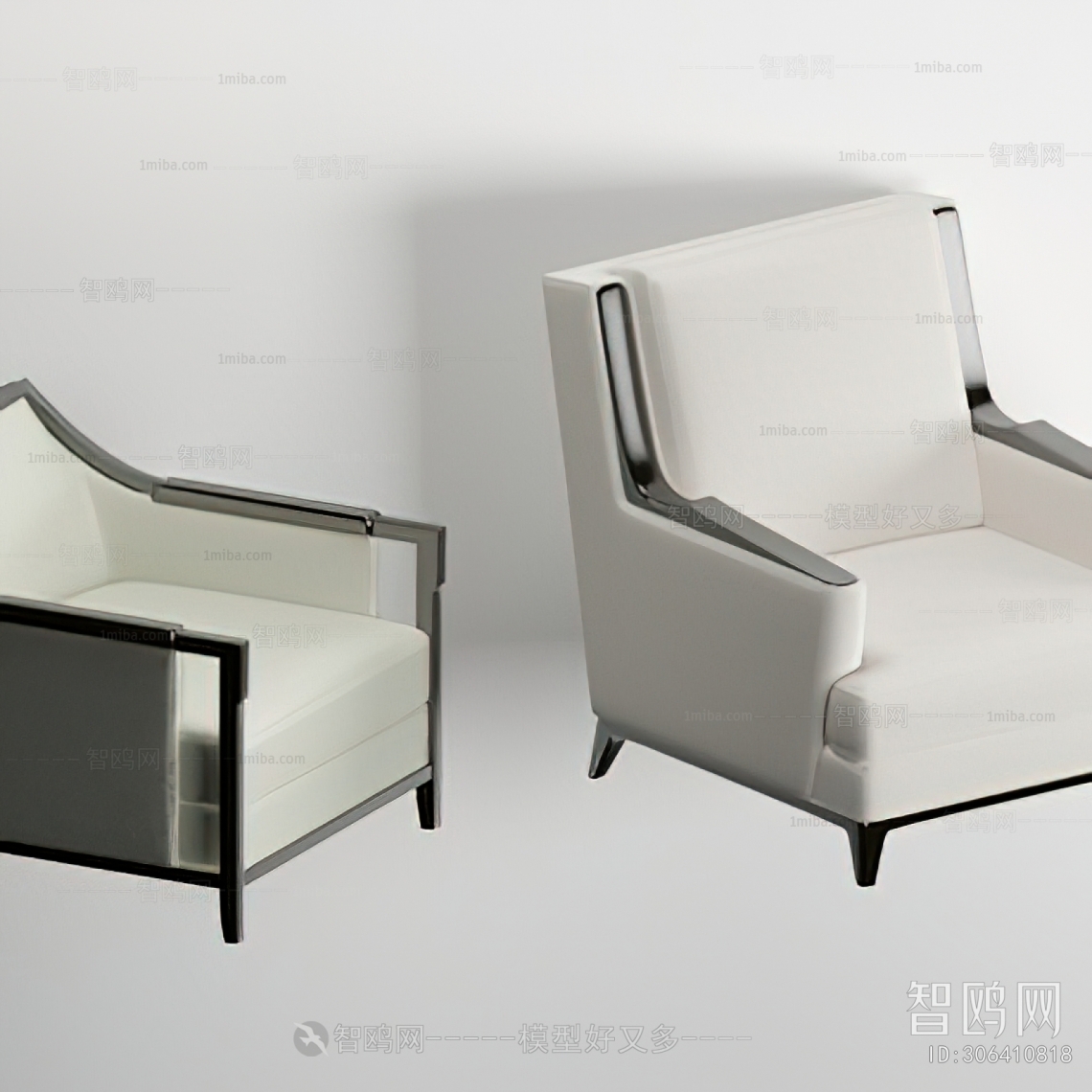 New Chinese Style Single Sofa