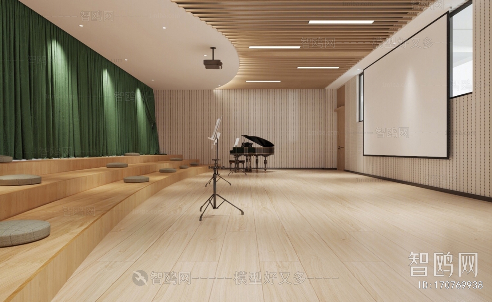 Modern Music Room