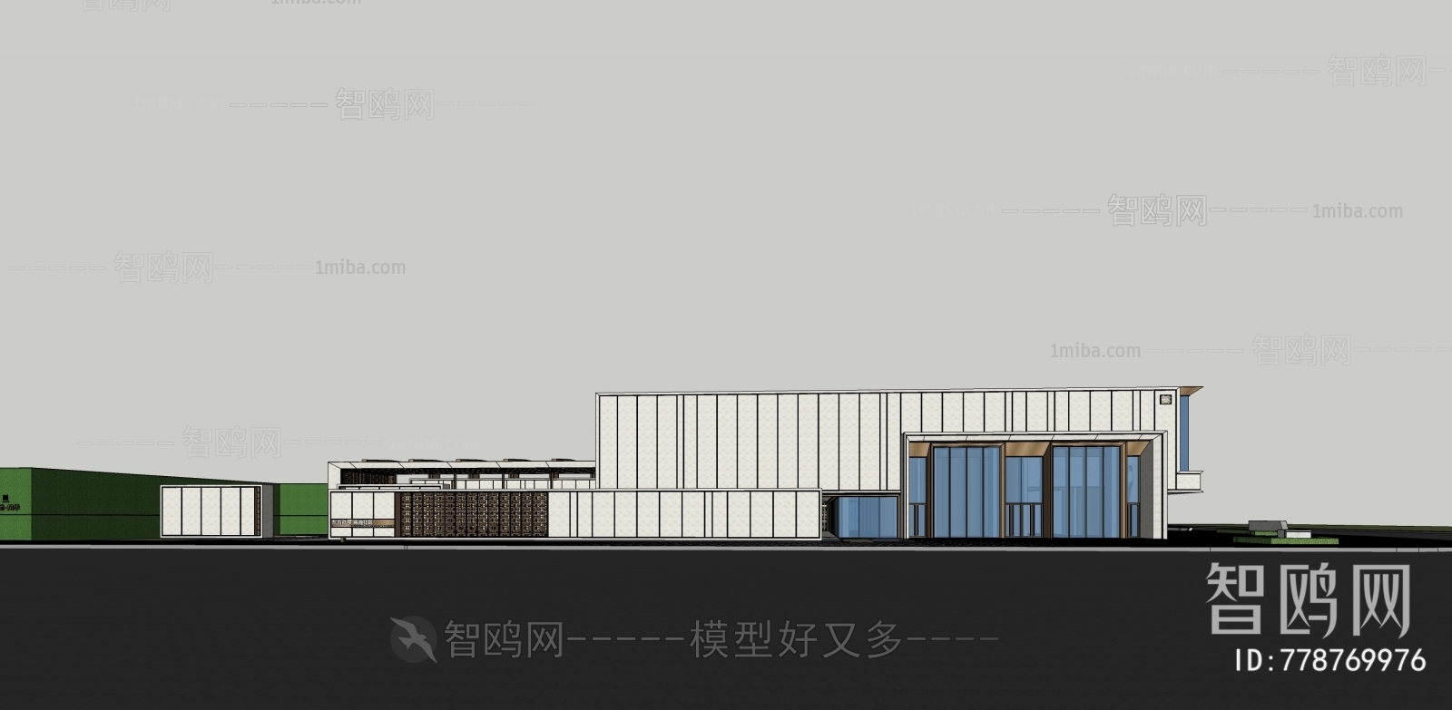 现代商业楼外观