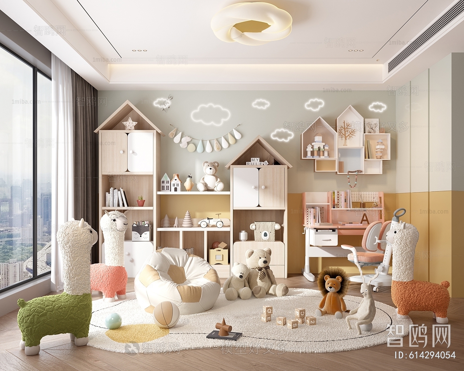 Modern Children's Room Activity Room