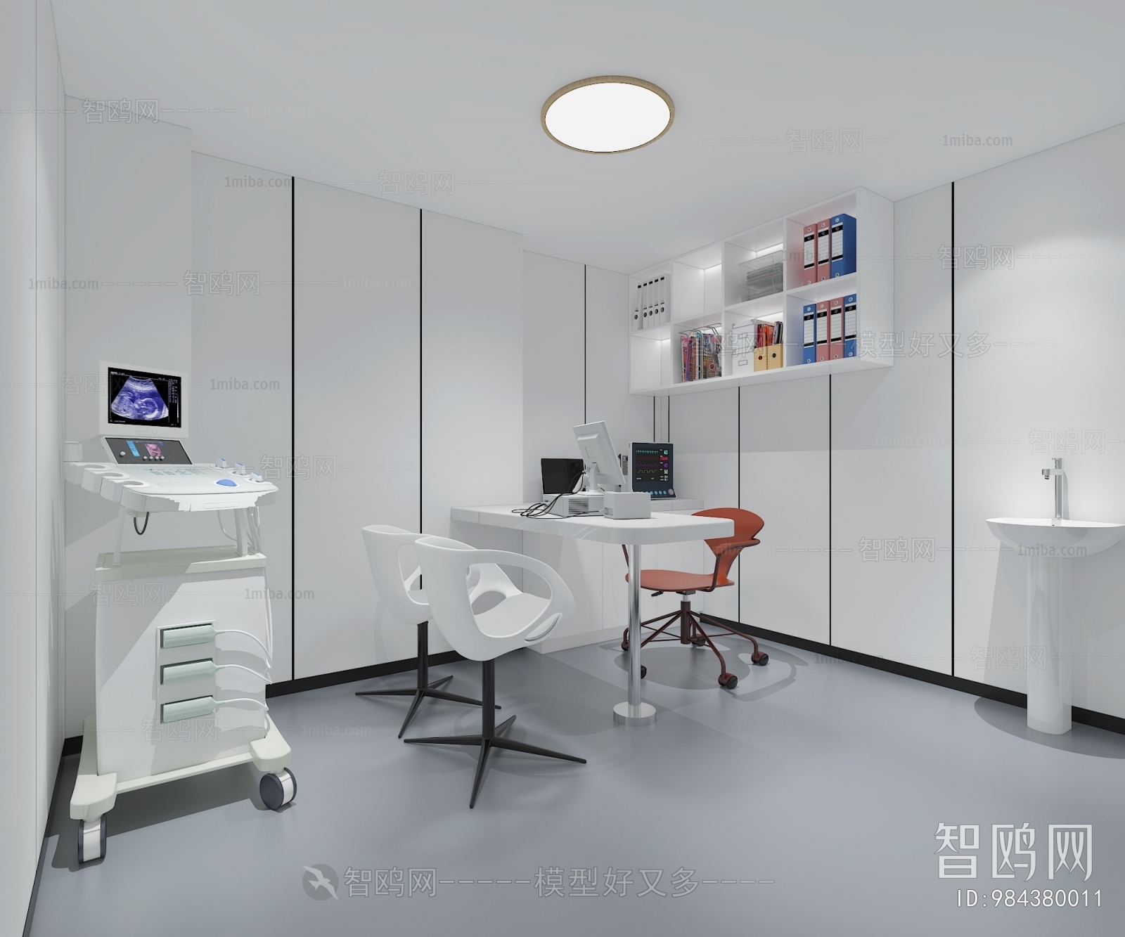现代宠物医院3D模型下载