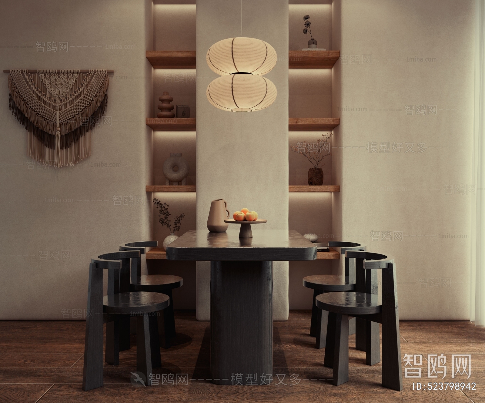 Wabi-sabi Style Dining Room