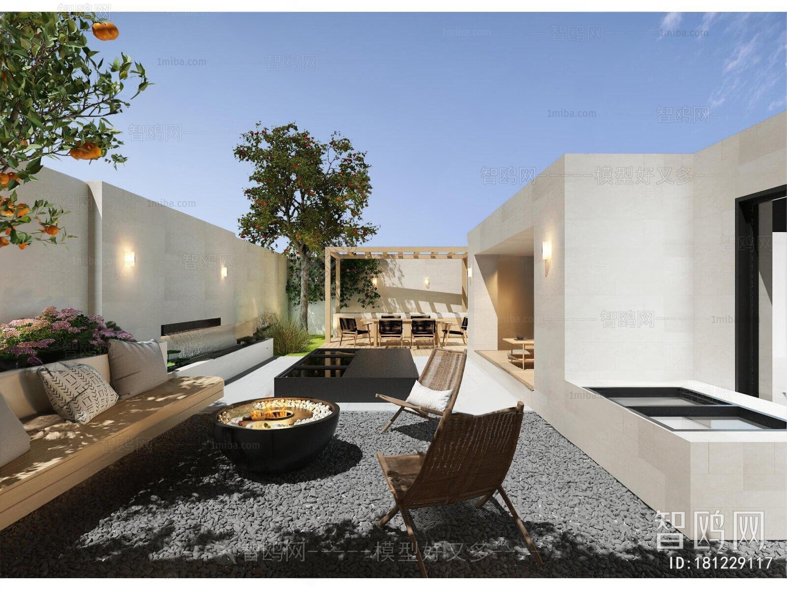 Modern Courtyard/landscape