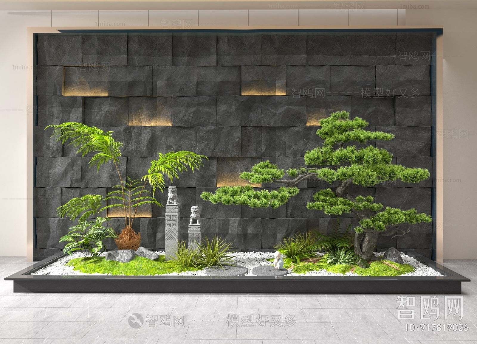 New Chinese Style Plant Landscaping