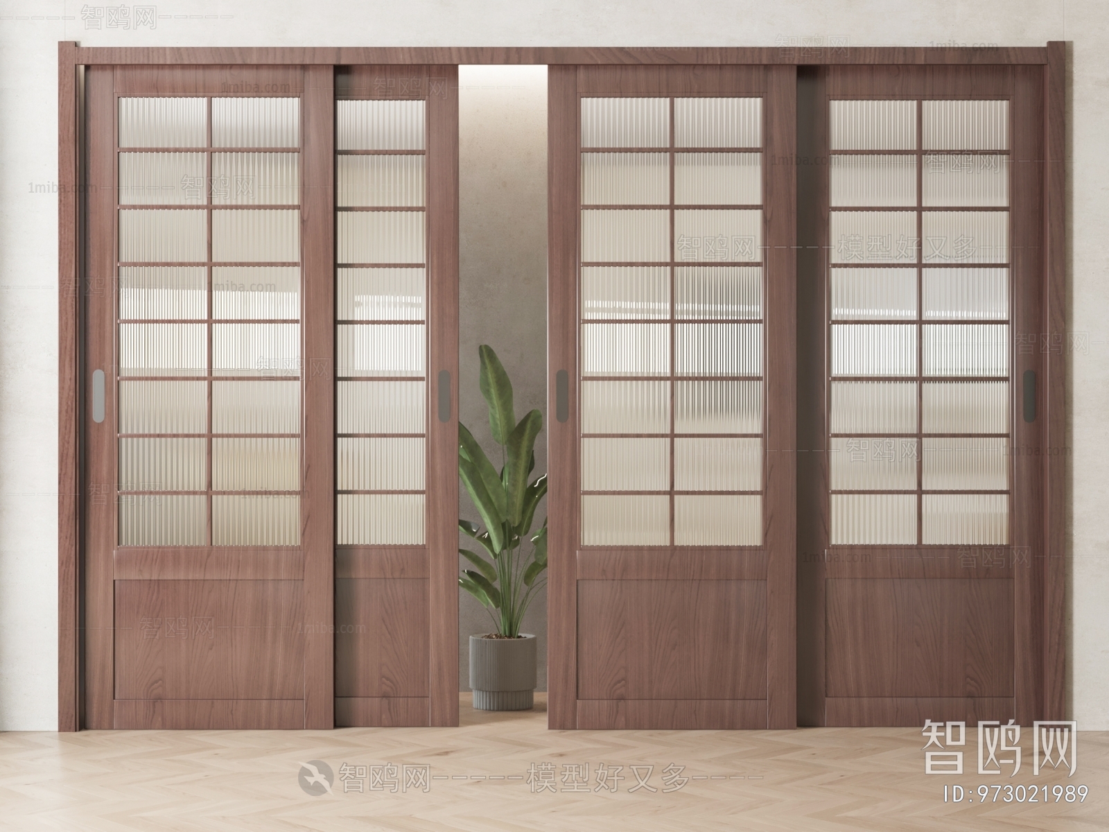 New Chinese Style Sliding Door