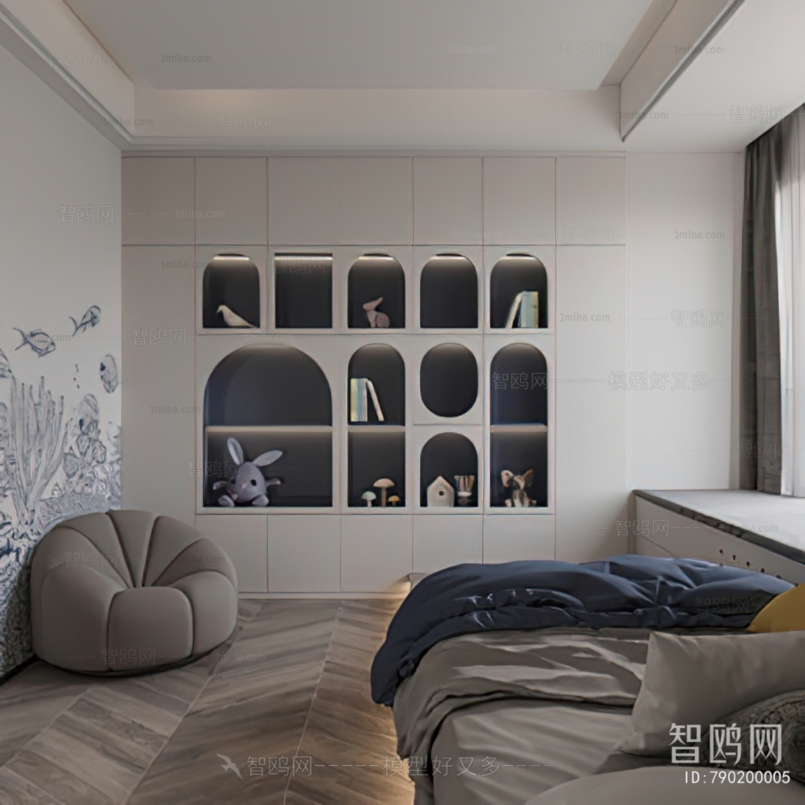 Modern Boy's Room And Son's Room