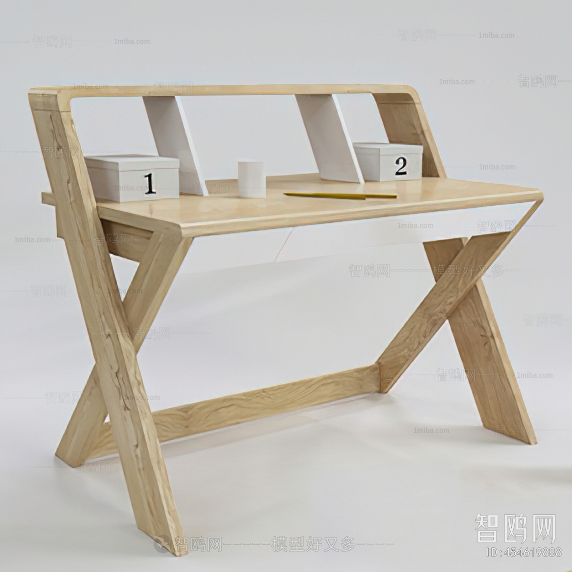 北欧实木书桌