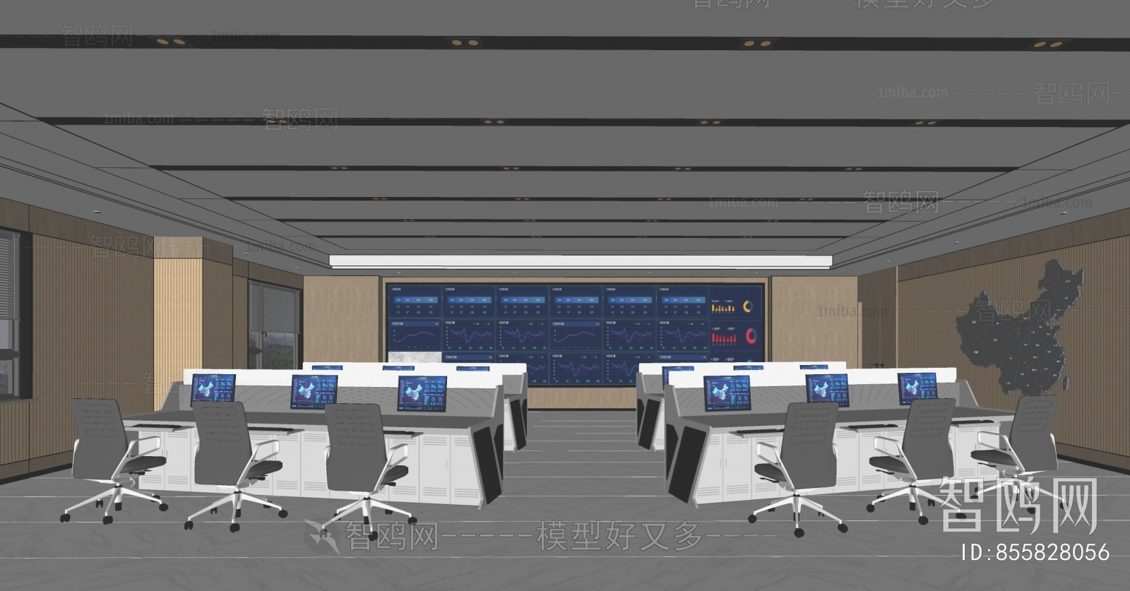 Modern Monitor Room