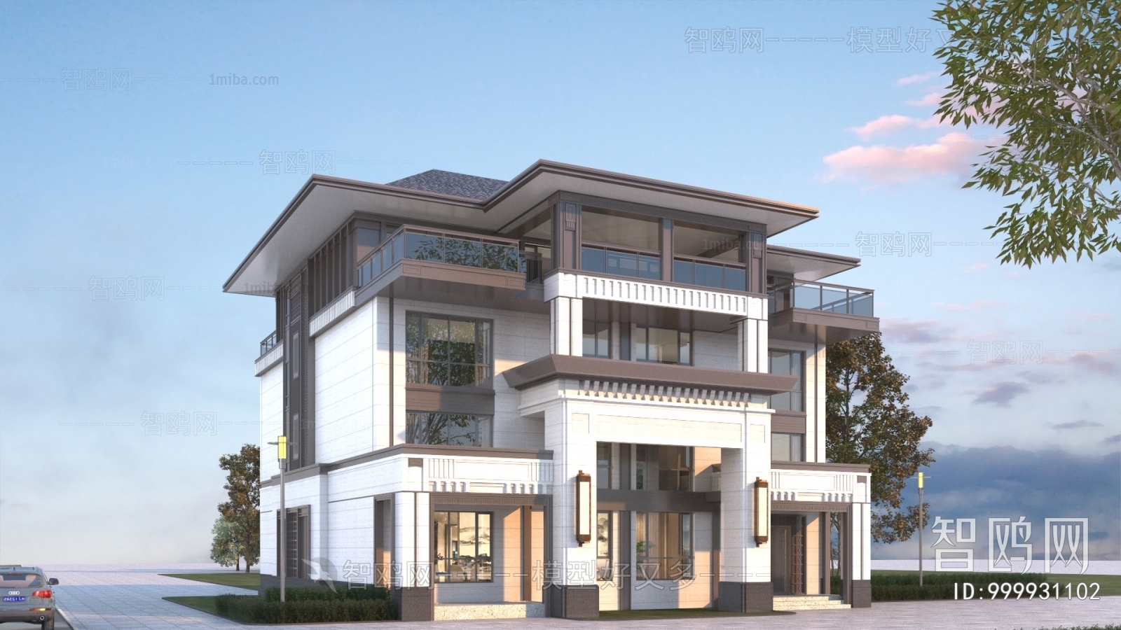 New Chinese Style Detached Villa