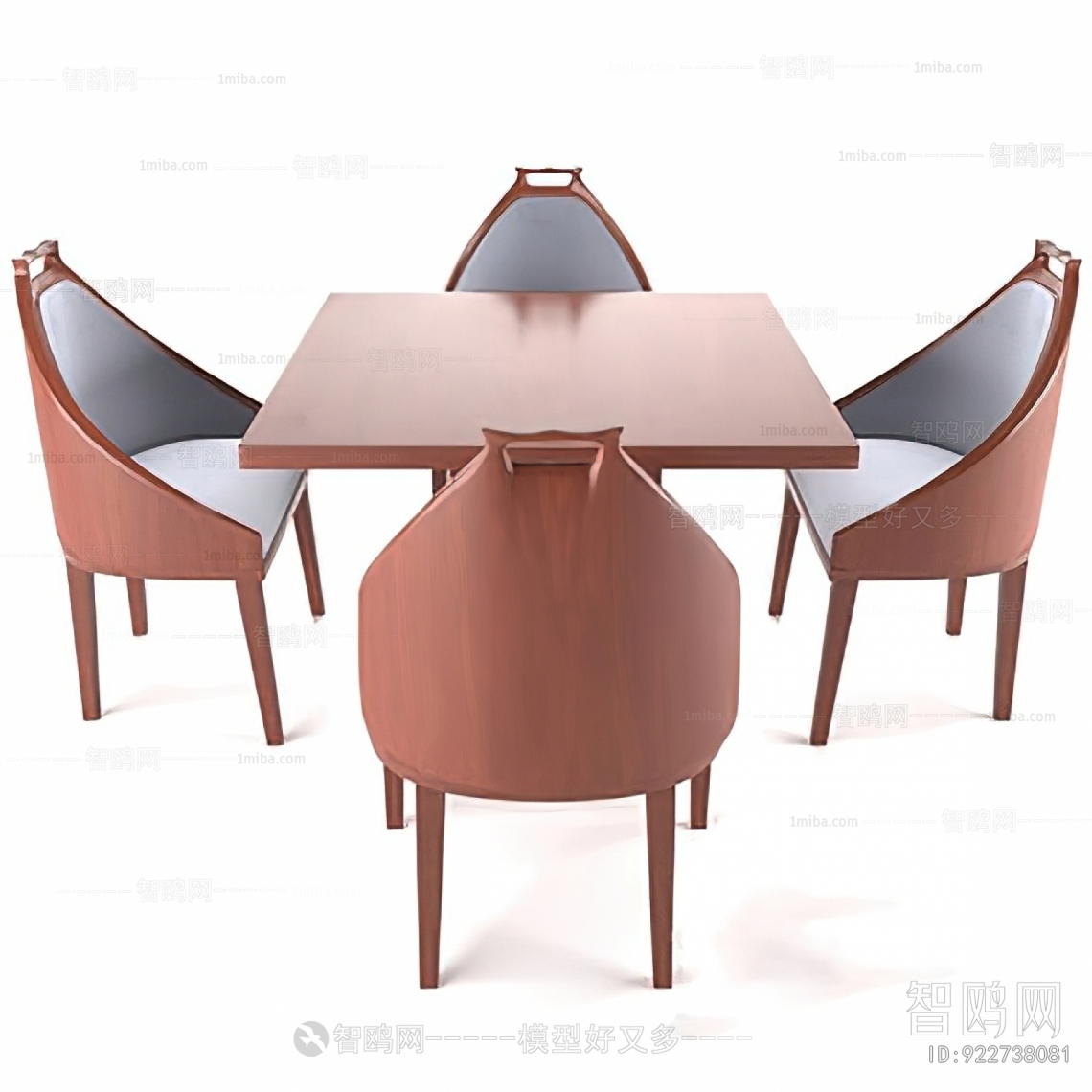 Simple European Style Dining Table And Chairs