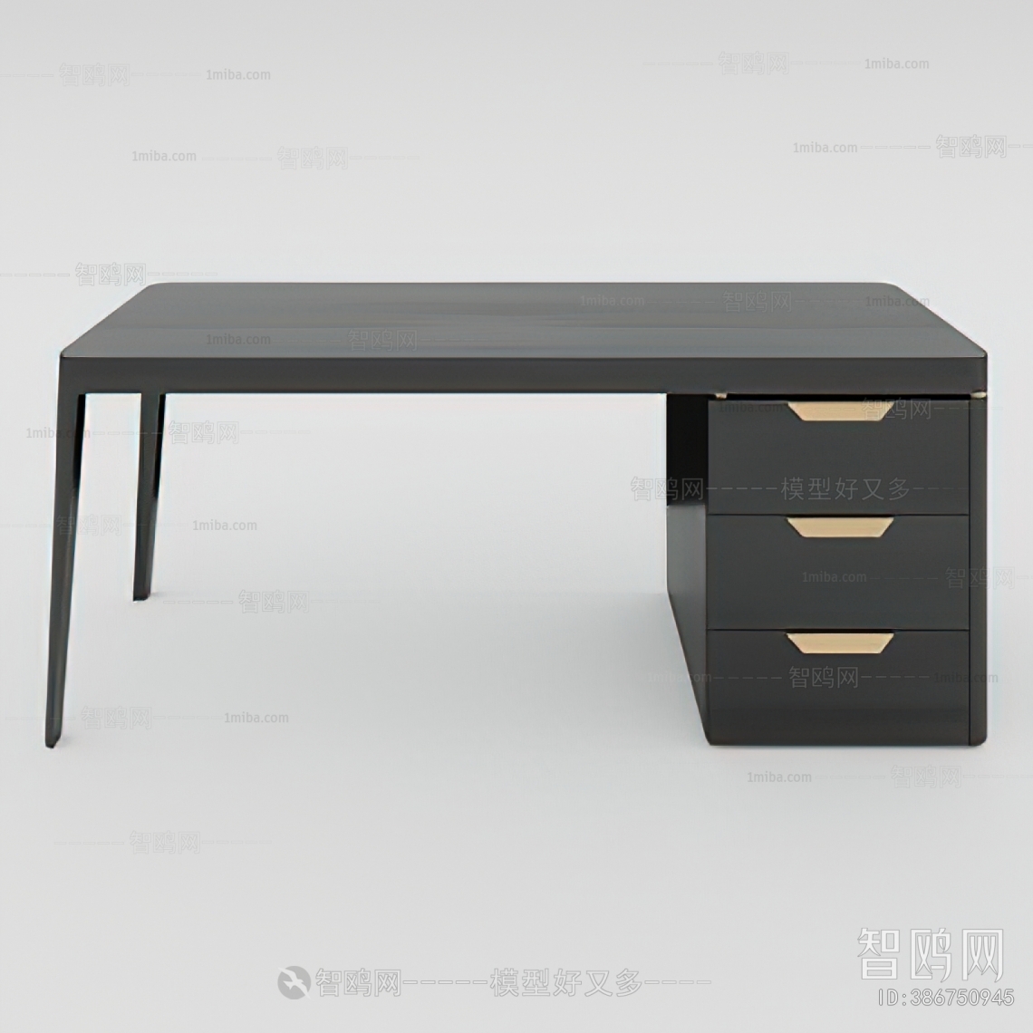 现代实木书桌