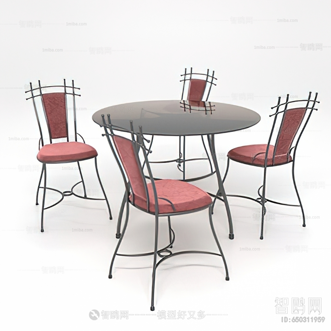 Simple European Style Dining Table And Chairs