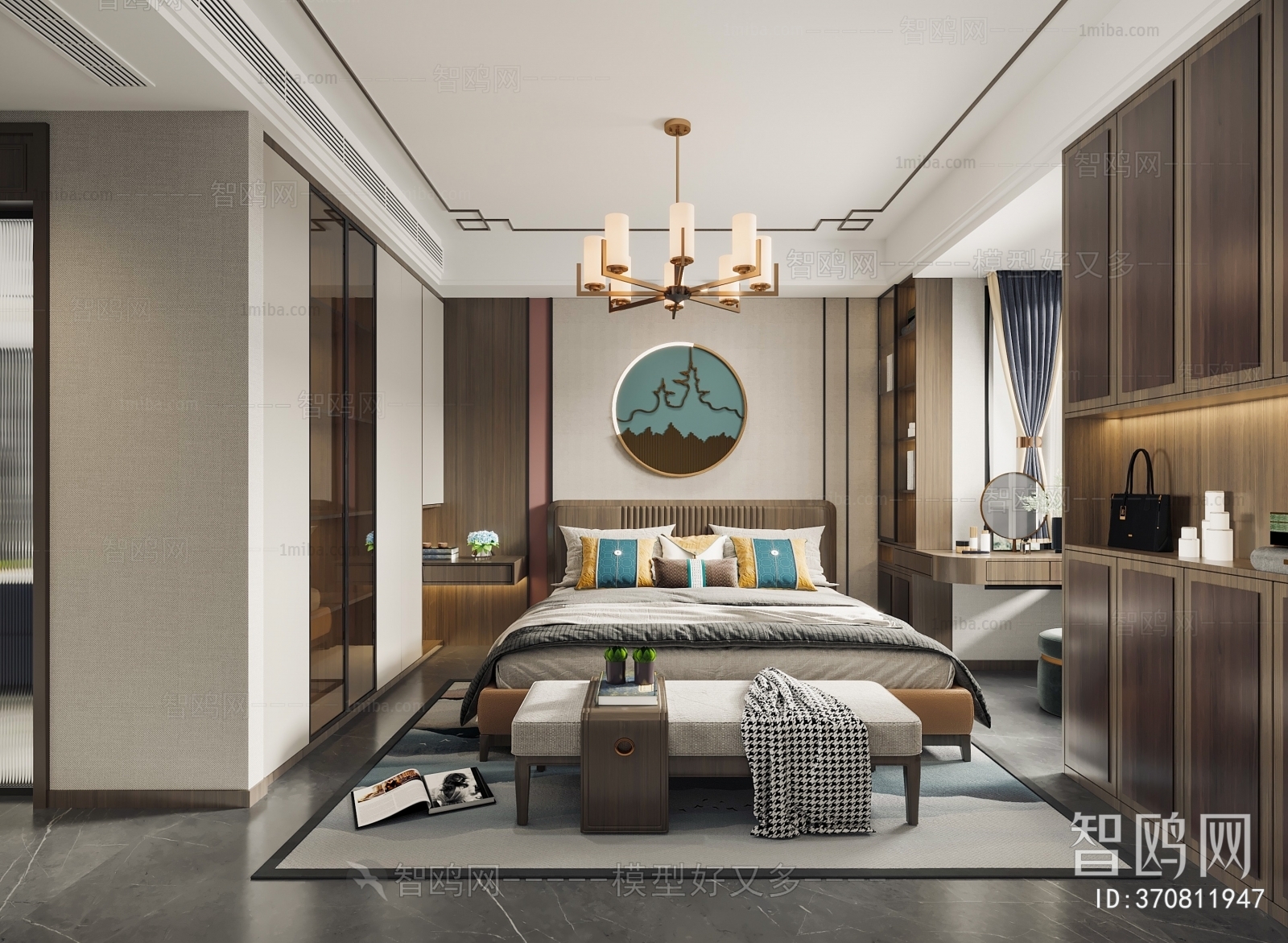 New Chinese Style Bedroom