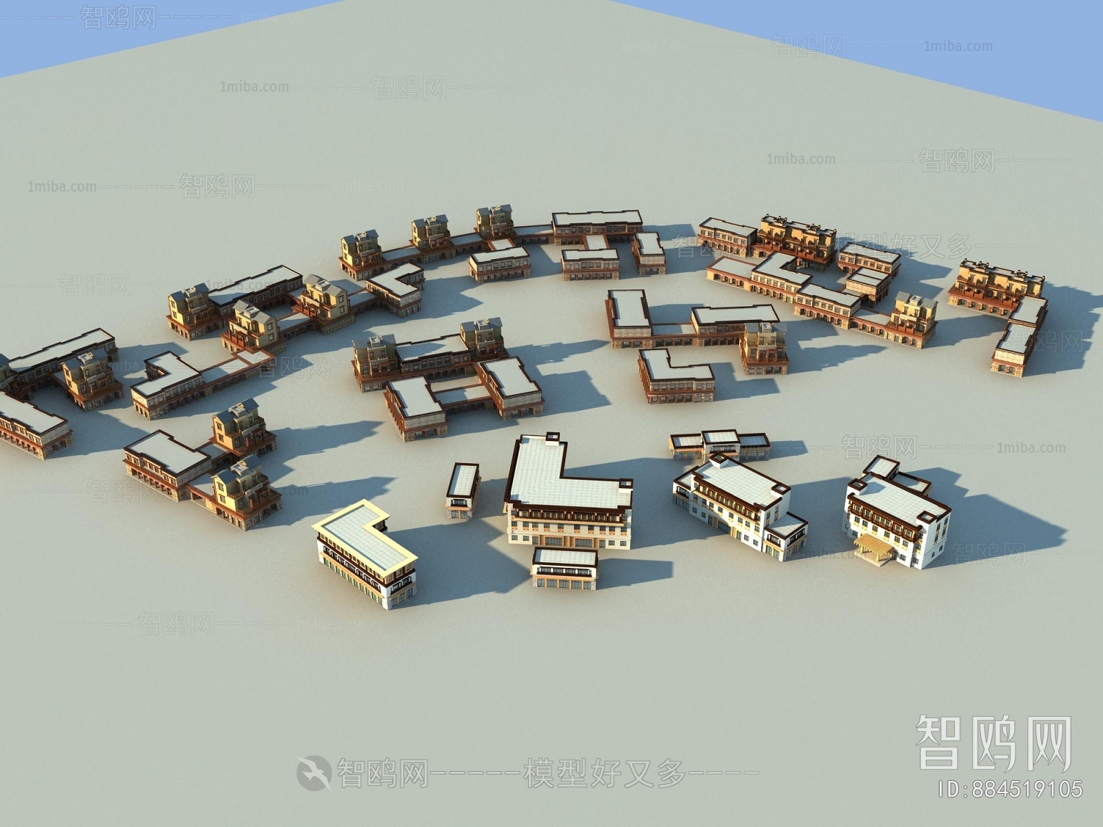 Chinese Style Architectural Bird's-eye View Planning