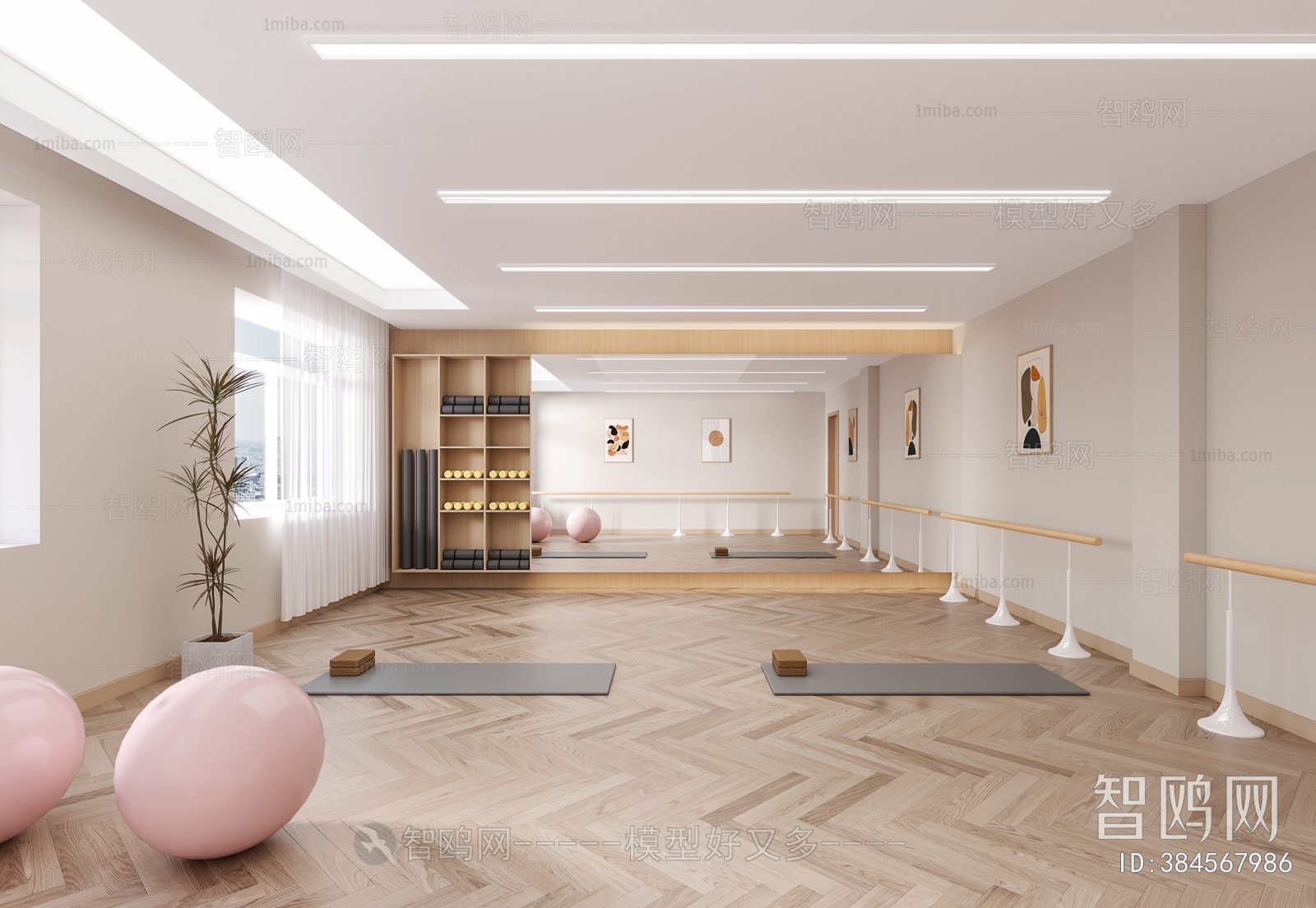 Modern Yoga Room