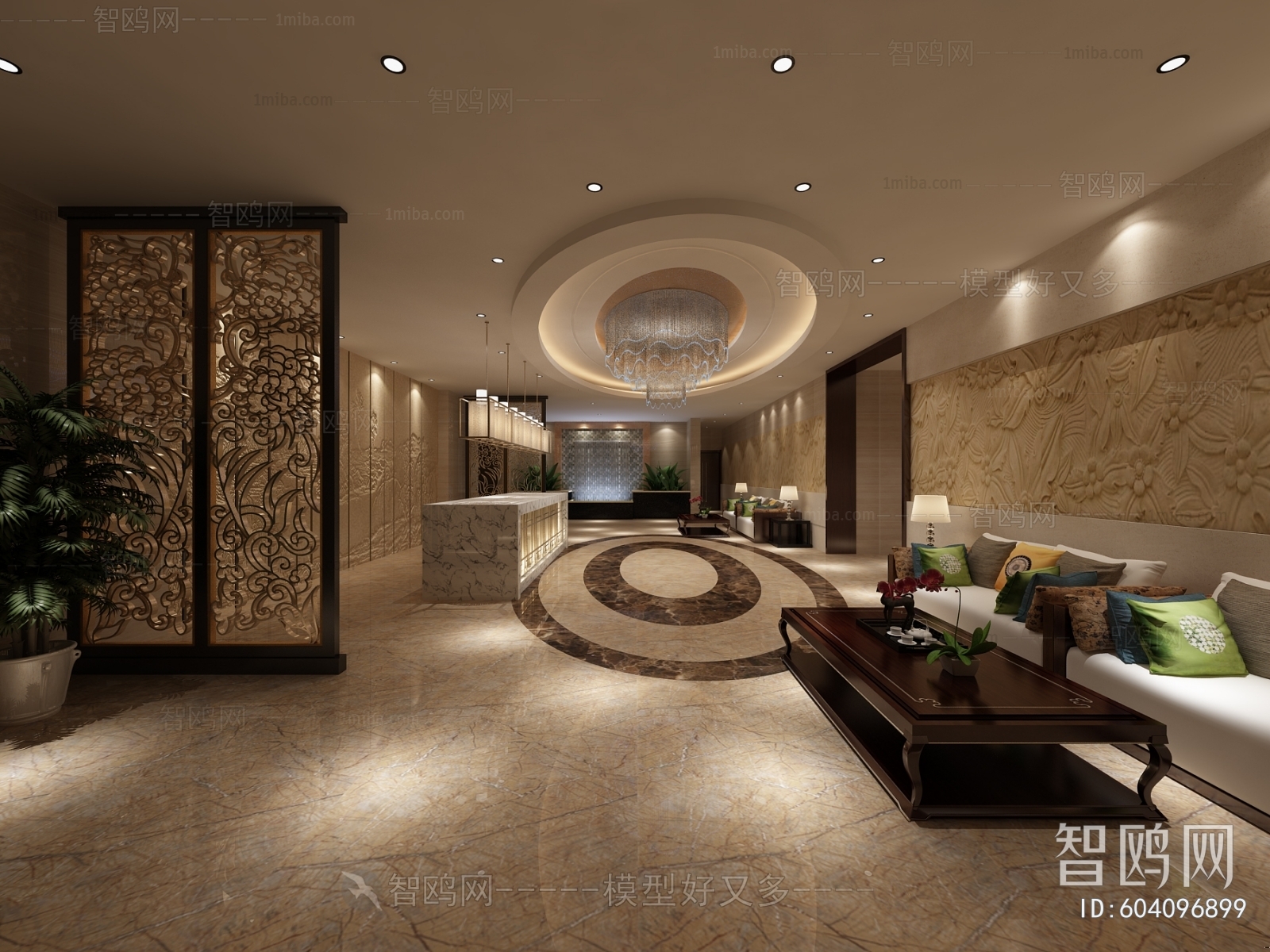 New Chinese Style Reception Area