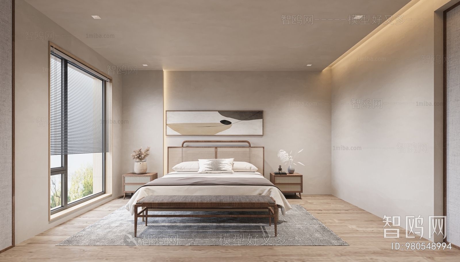 Modern Wabi-sabi Style Bedroom