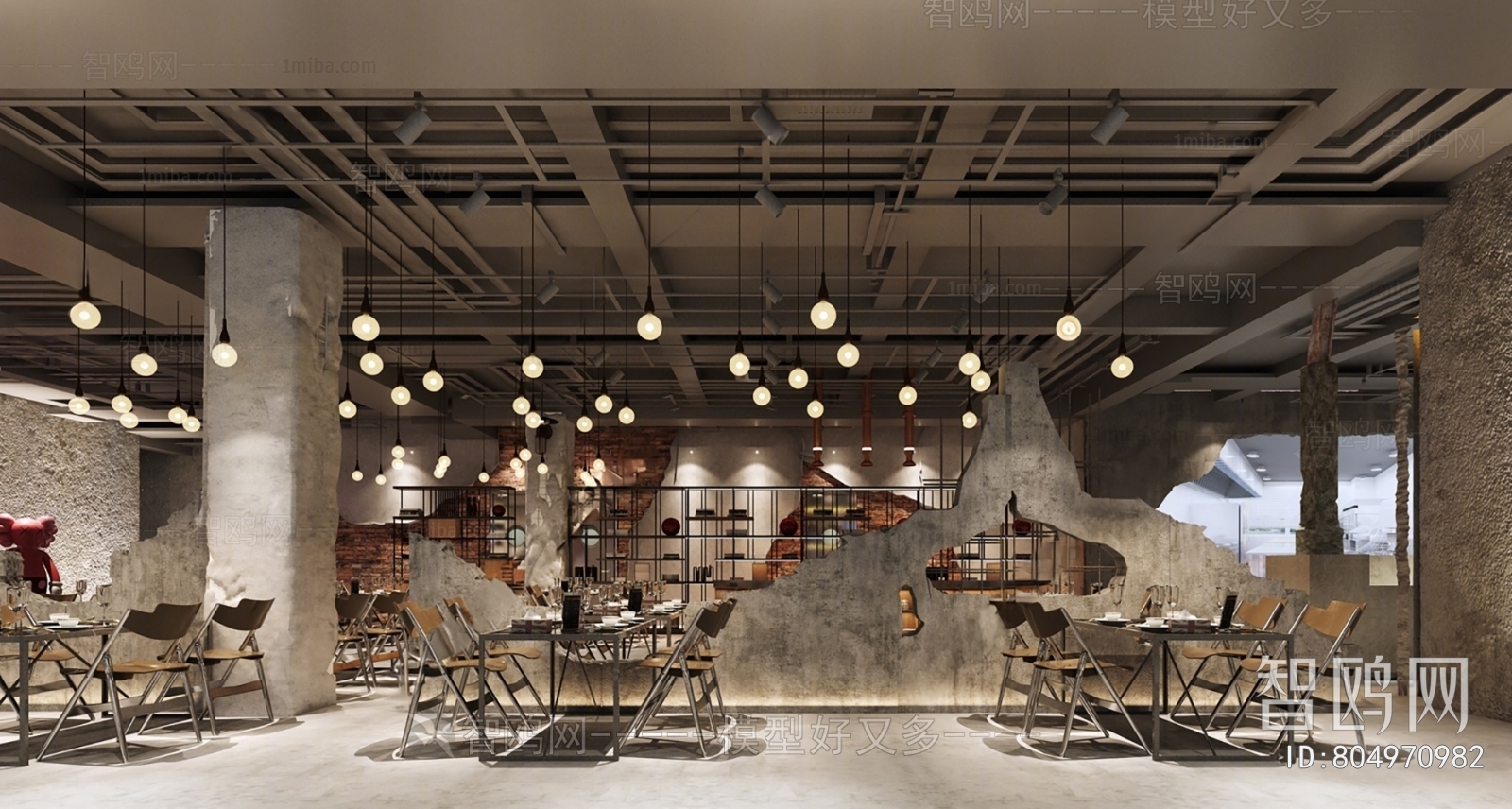 Industrial Style Hot Pot Restaurant