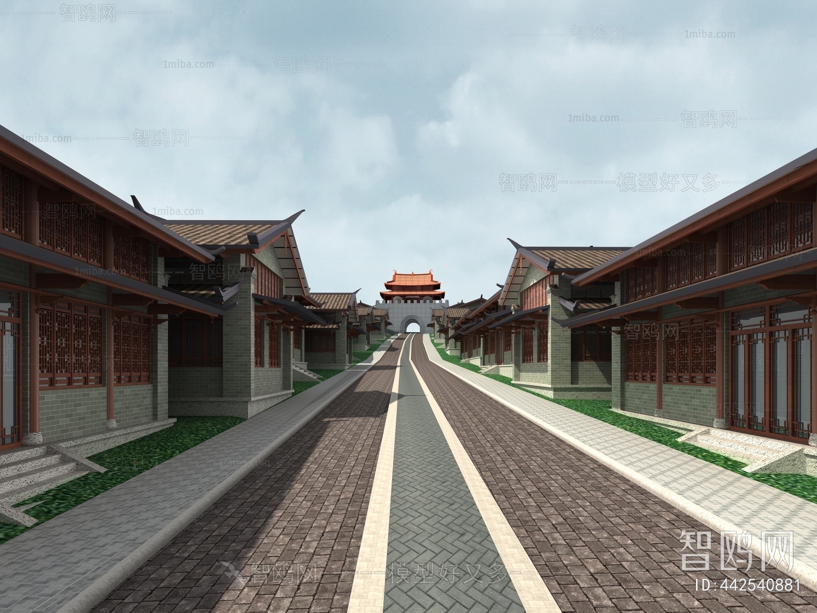 Chinese Style Ancient Architectural Buildings