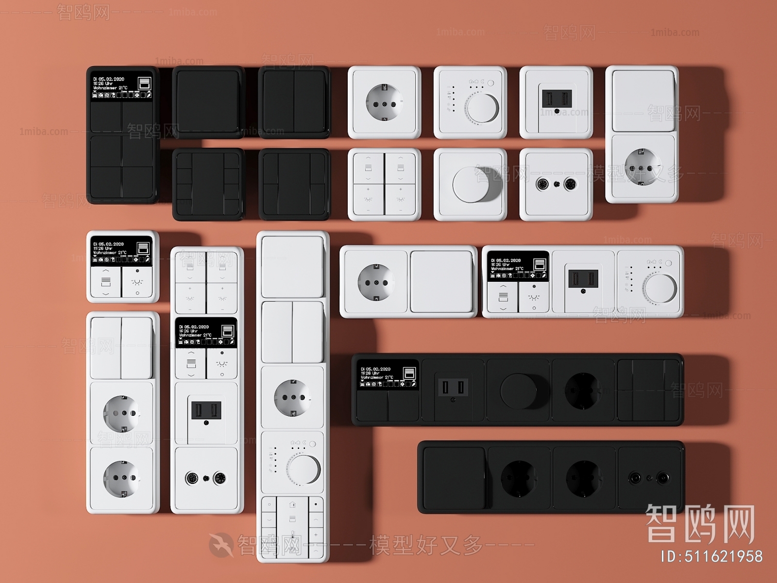 Modern Switch Socket Panel