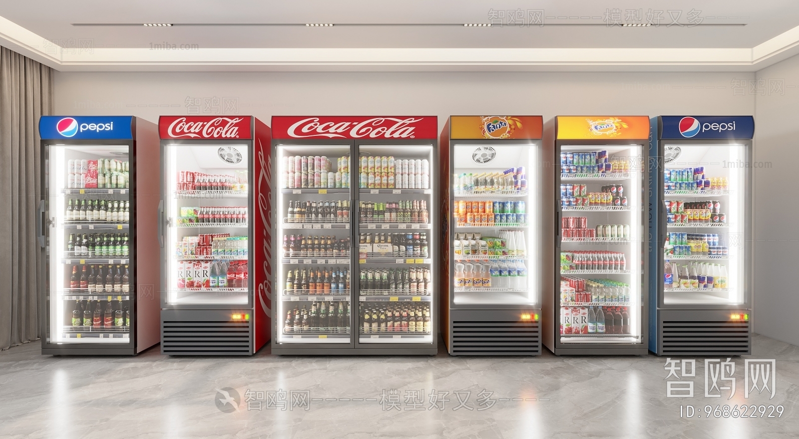 现代冰箱冰柜饮料