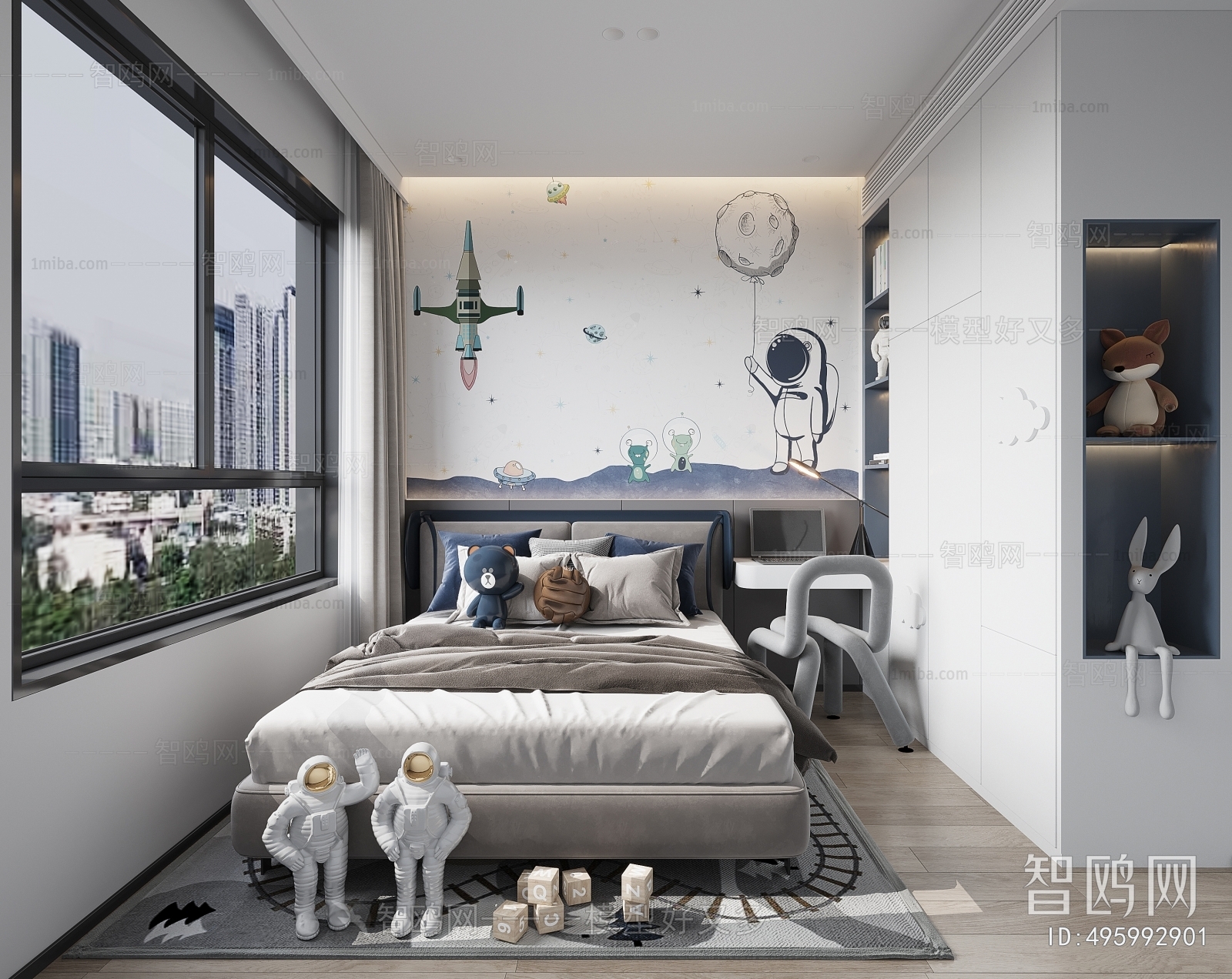 Modern Boy's Room And Son's Room