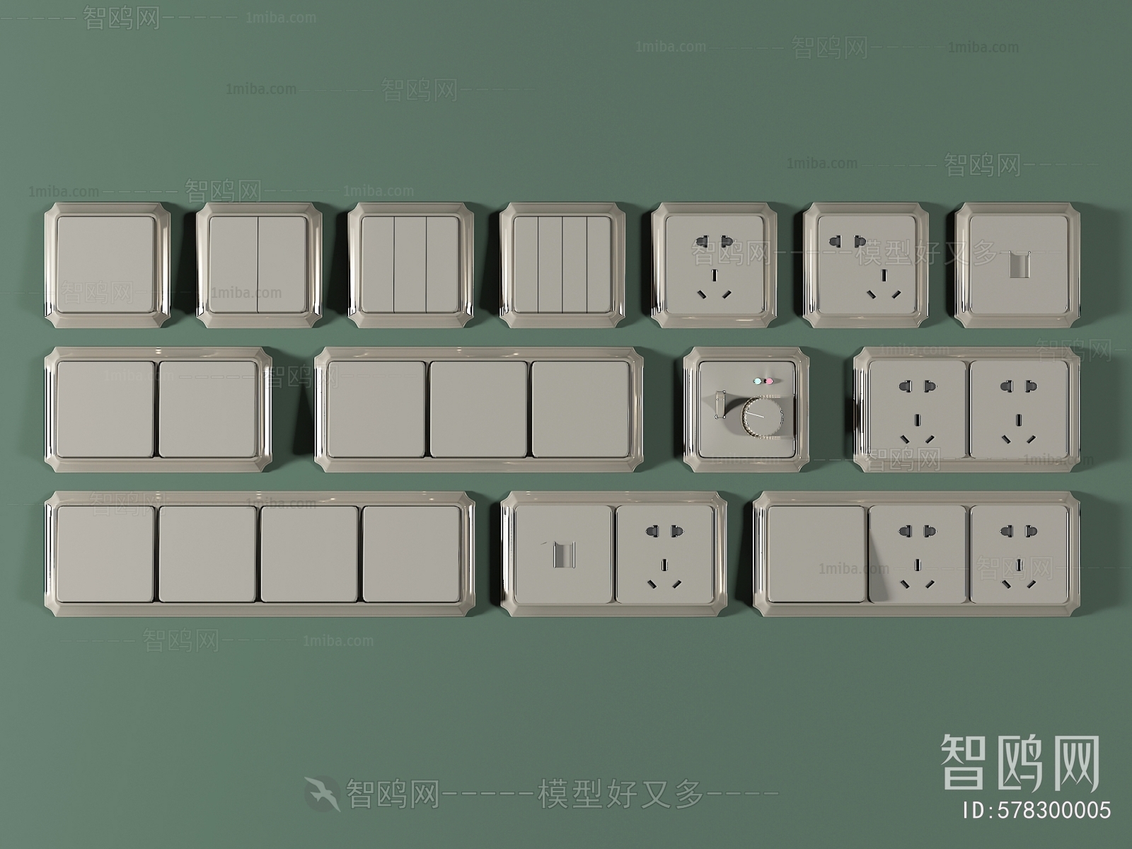 Modern Switch Socket Panel