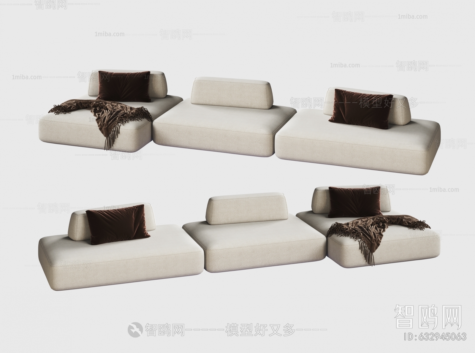 Modern Multi Person Sofa