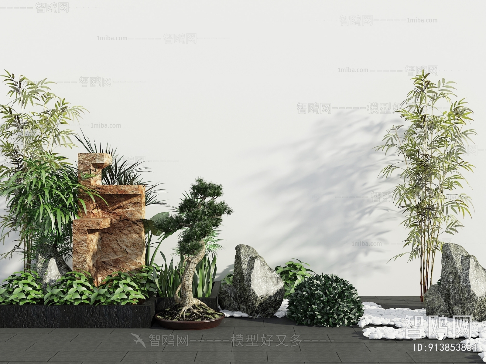 New Chinese Style Plant Landscaping