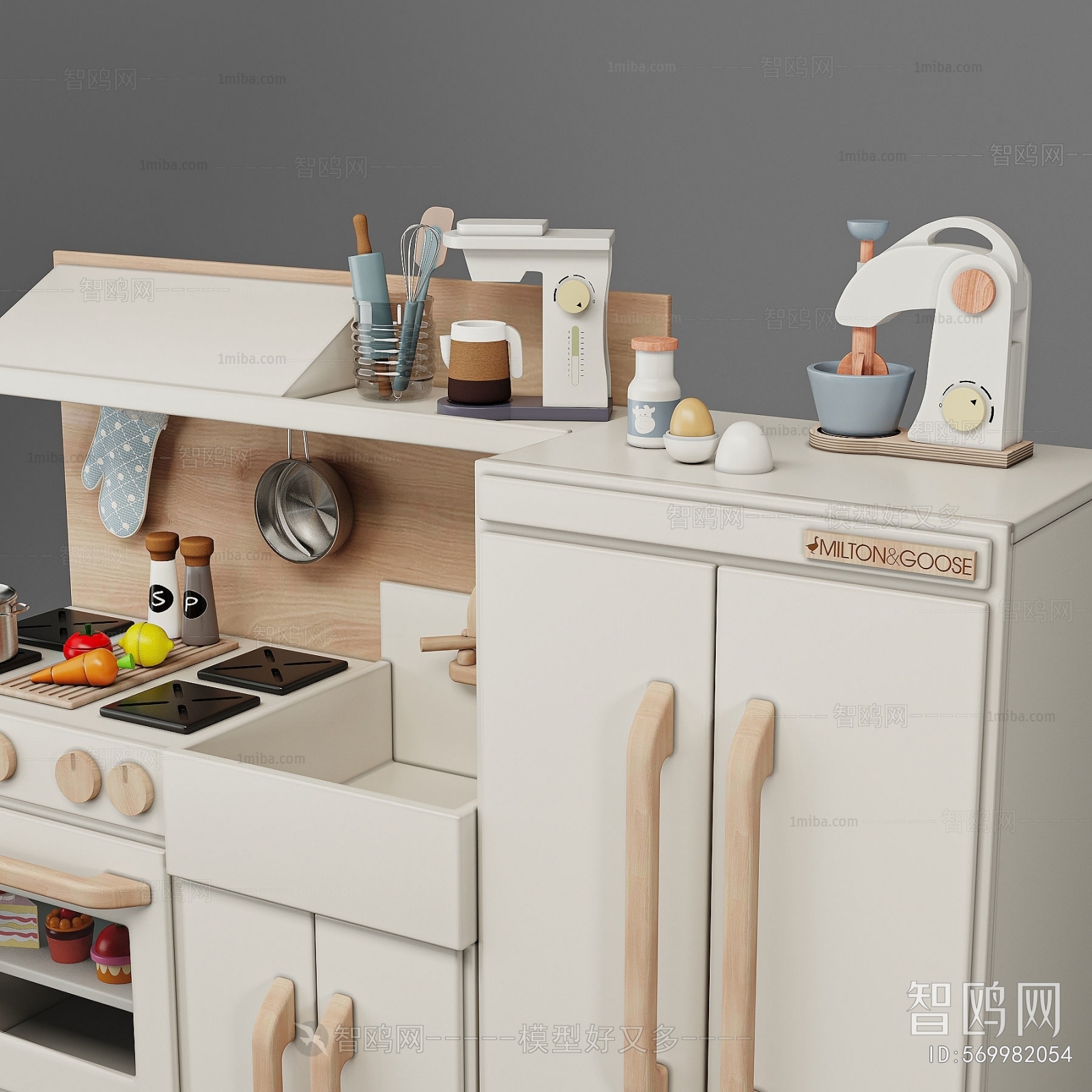 现代儿童玩具厨房