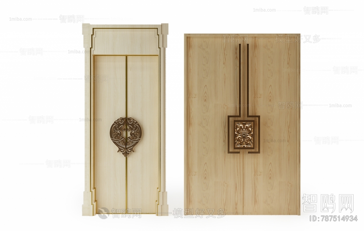 Chinese Style Double Door