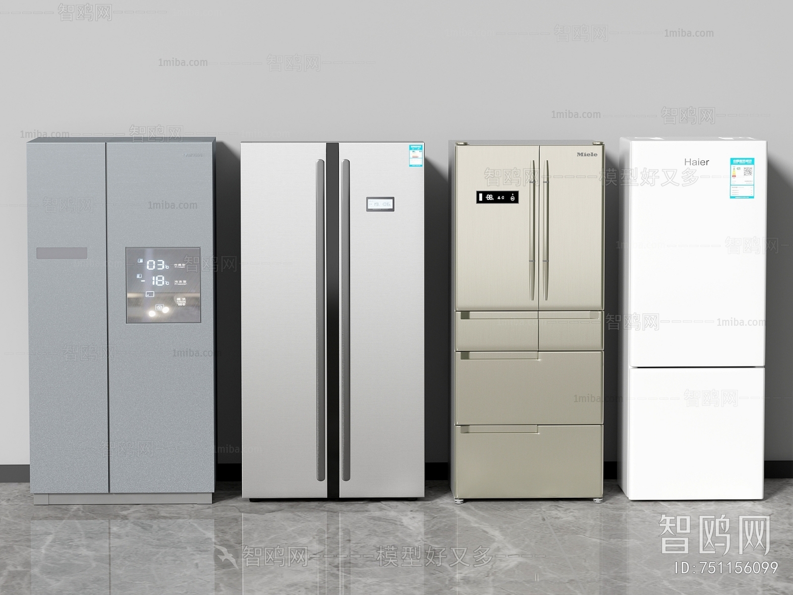 现代冰箱组合