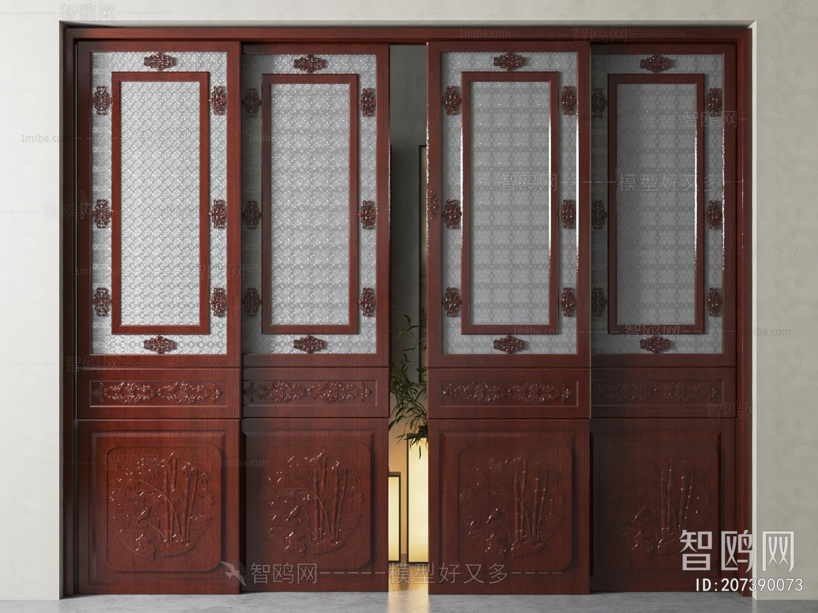 Chinese Style Sliding Door