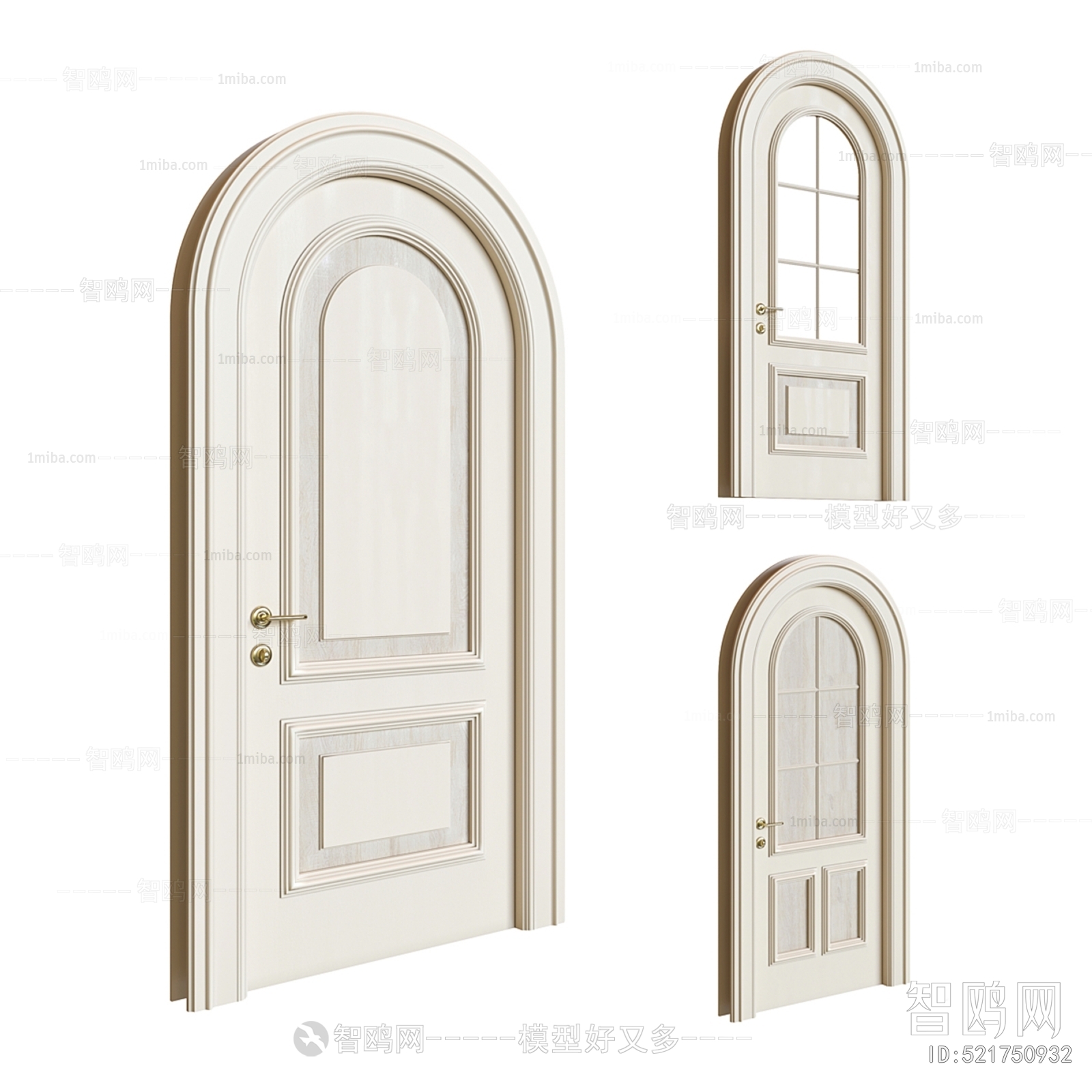 Simple European Style Single Door
