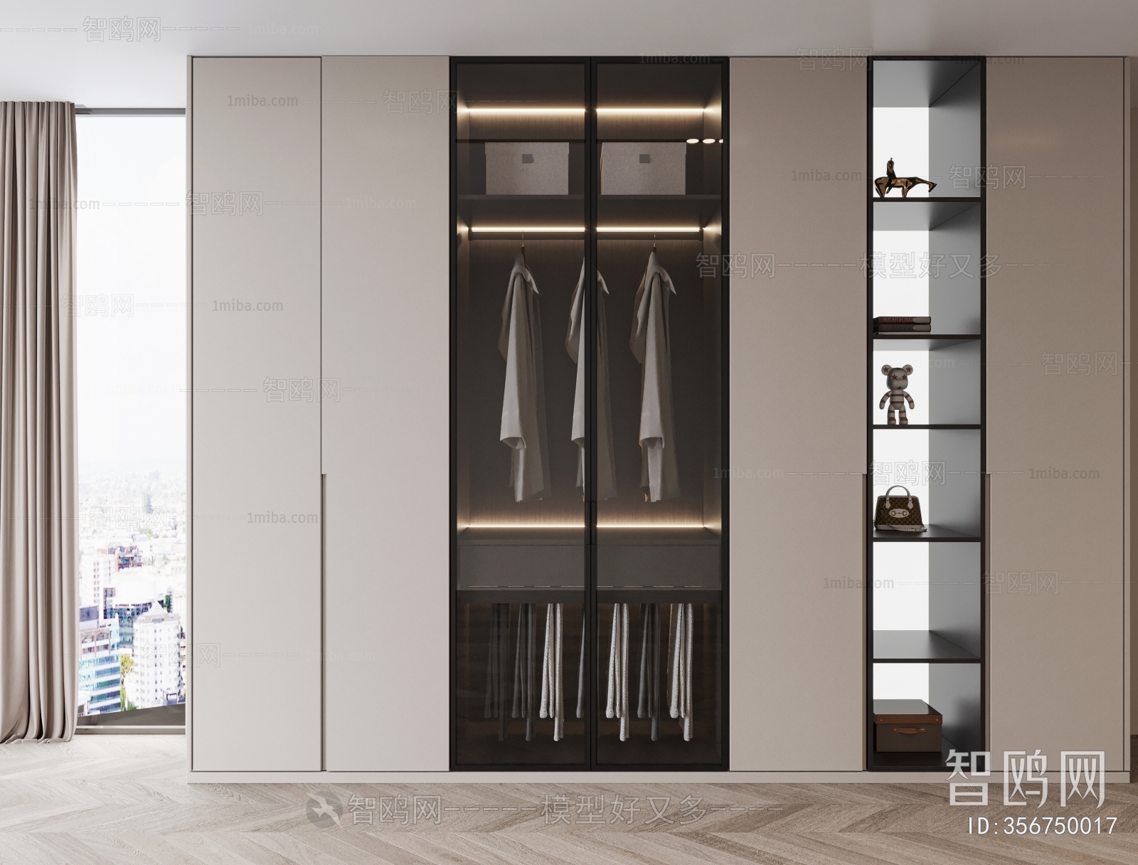 Modern Clothes Storage Area