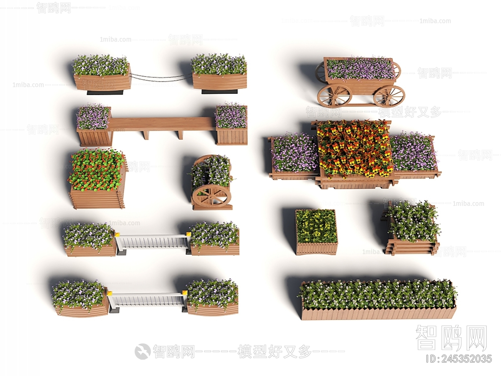 Chinese Style Flower Bed, Flower Bowl, Flower Box