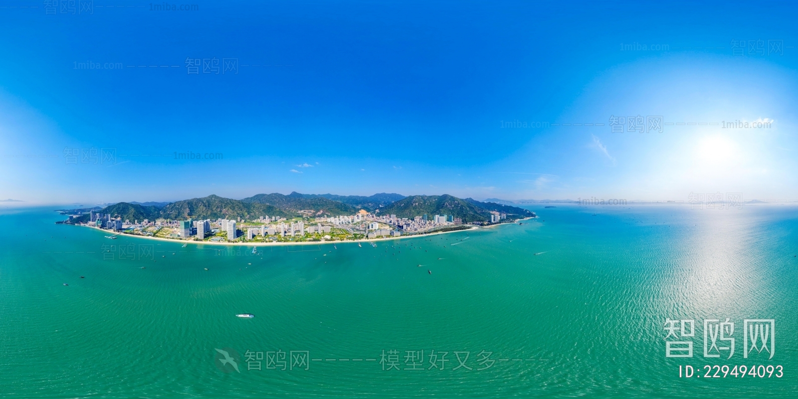 滨海城市,天际线,hdr