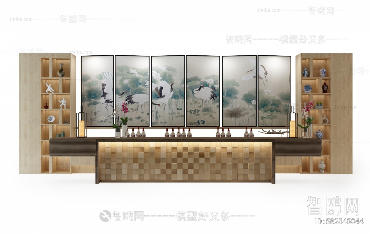 New Chinese Style Counter Bar