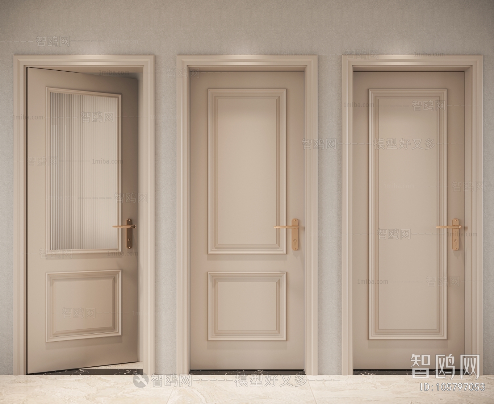 American Style Simple European Style Single Door