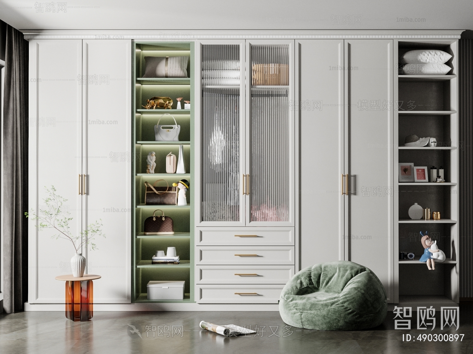 Simple European Style Bookcase