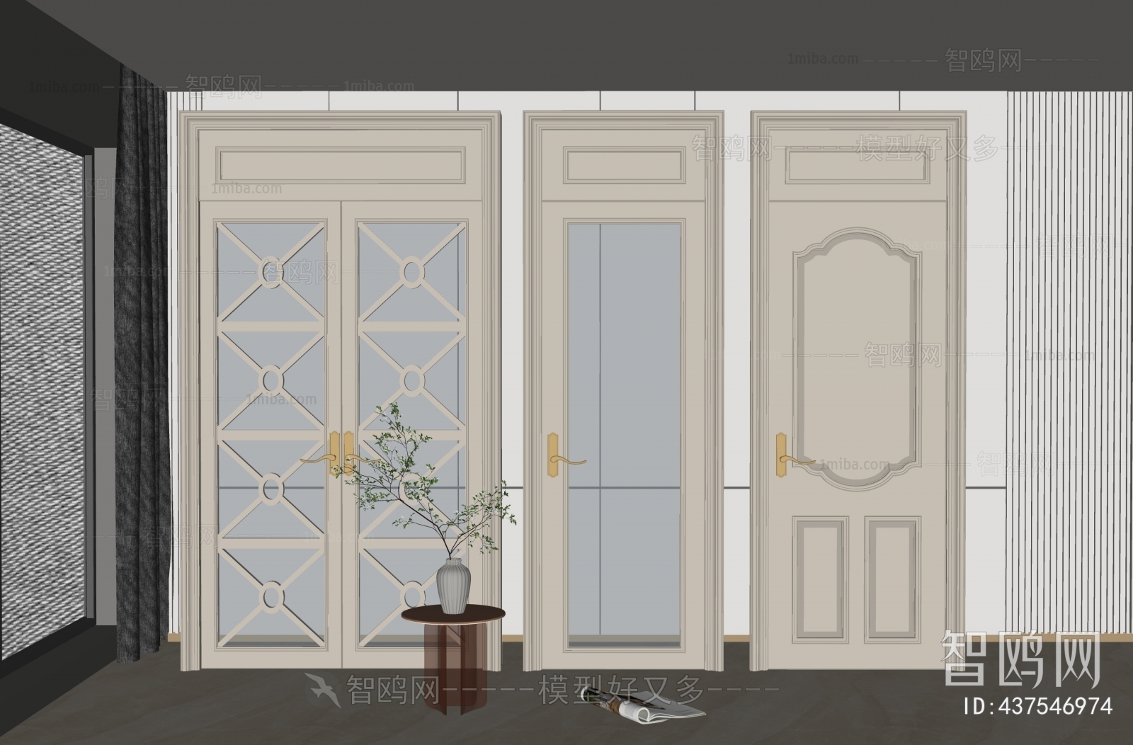 Simple European Style Door