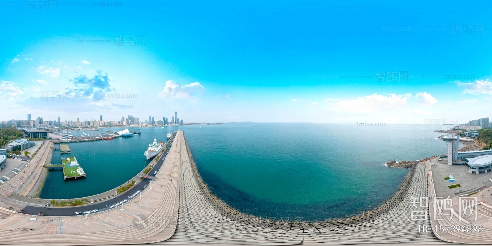 滨海城市,天际线,hdr