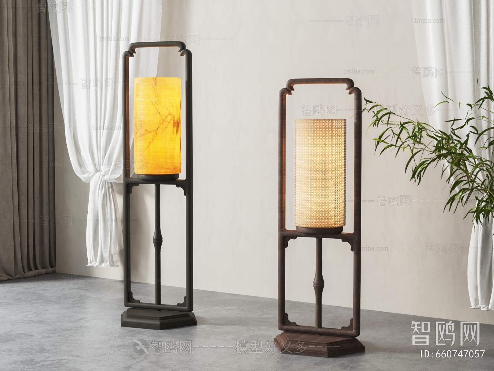 New Chinese Style Floor Lamp