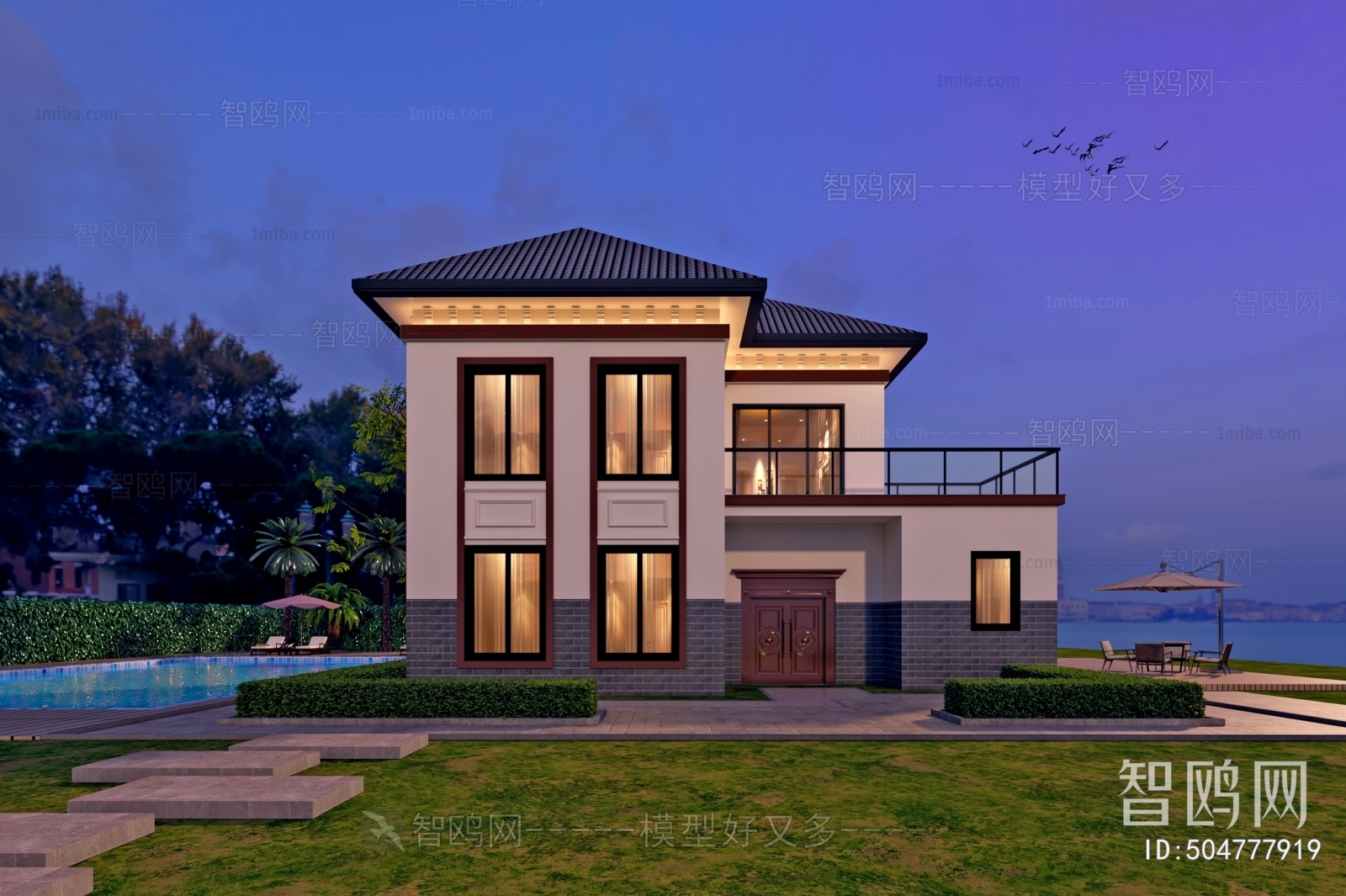 New Chinese Style Detached Villa