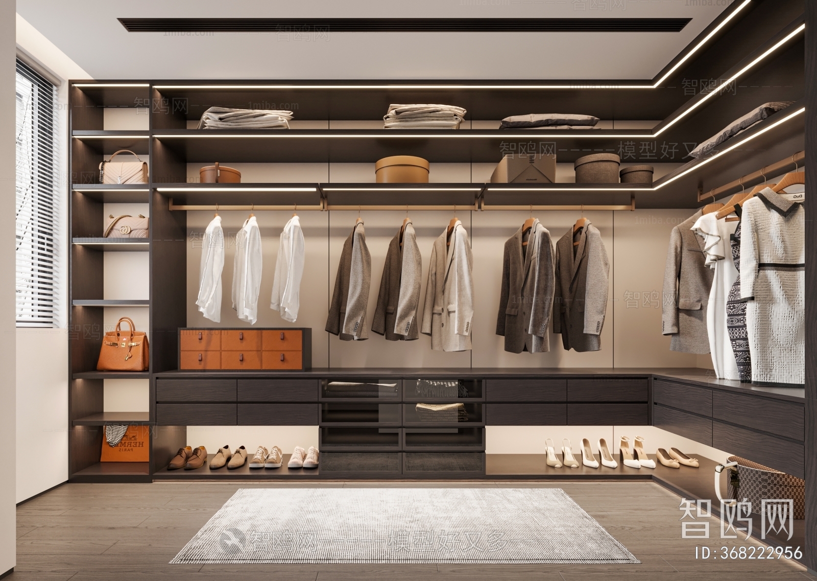 Modern Clothes Storage Area