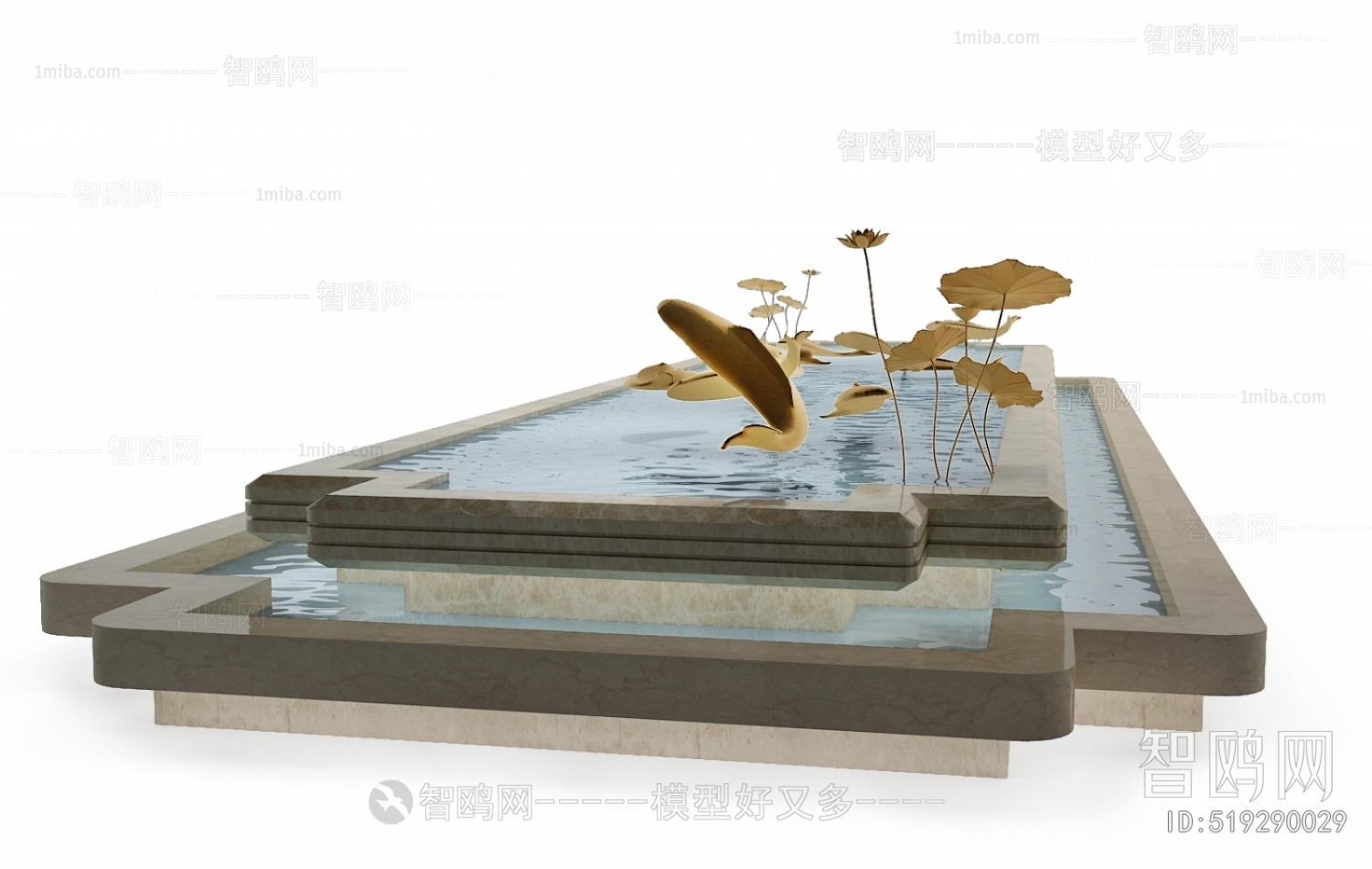 Chinese Style Rockery Waterscape