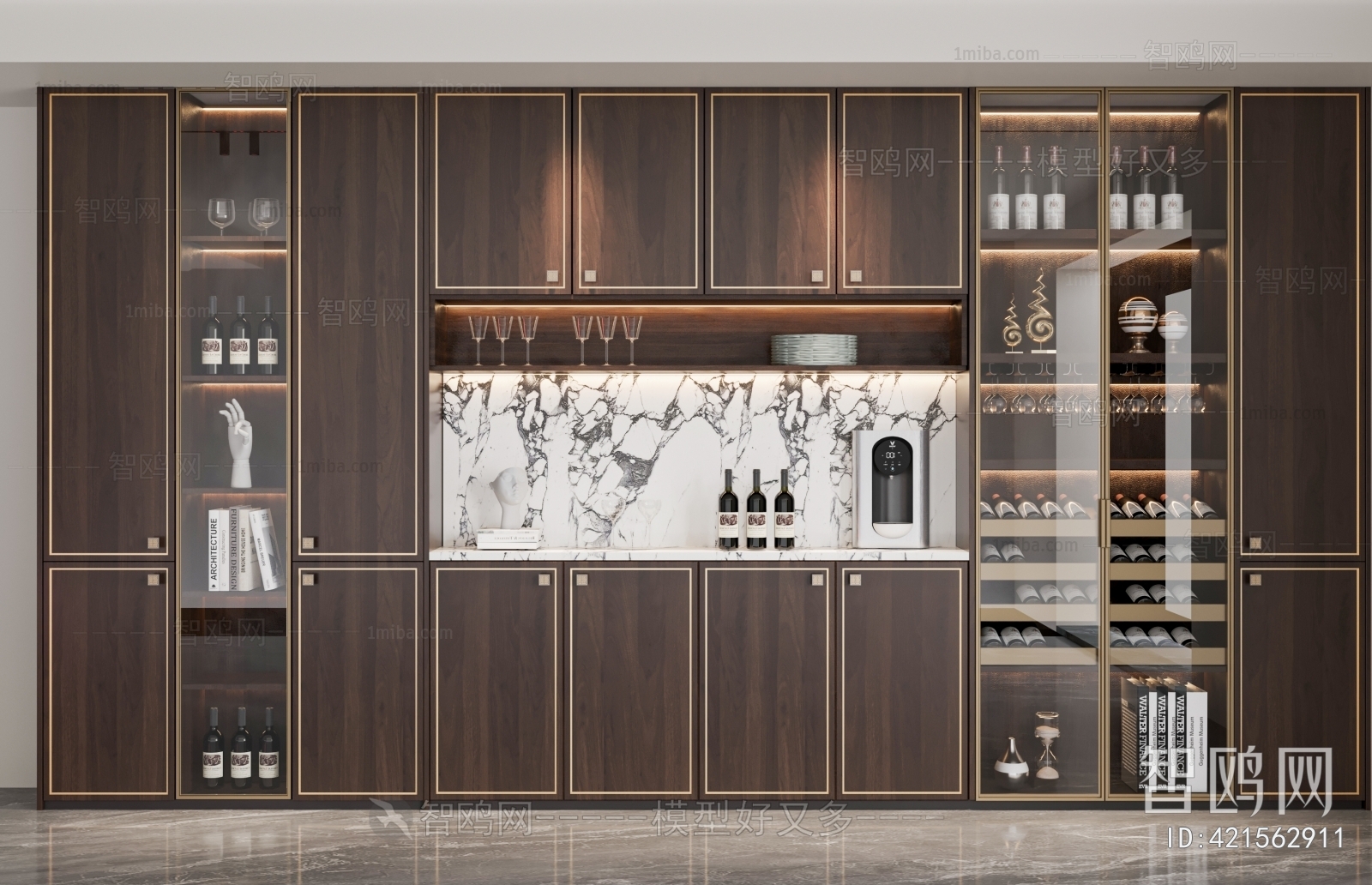 New Chinese Style Wine Cabinet